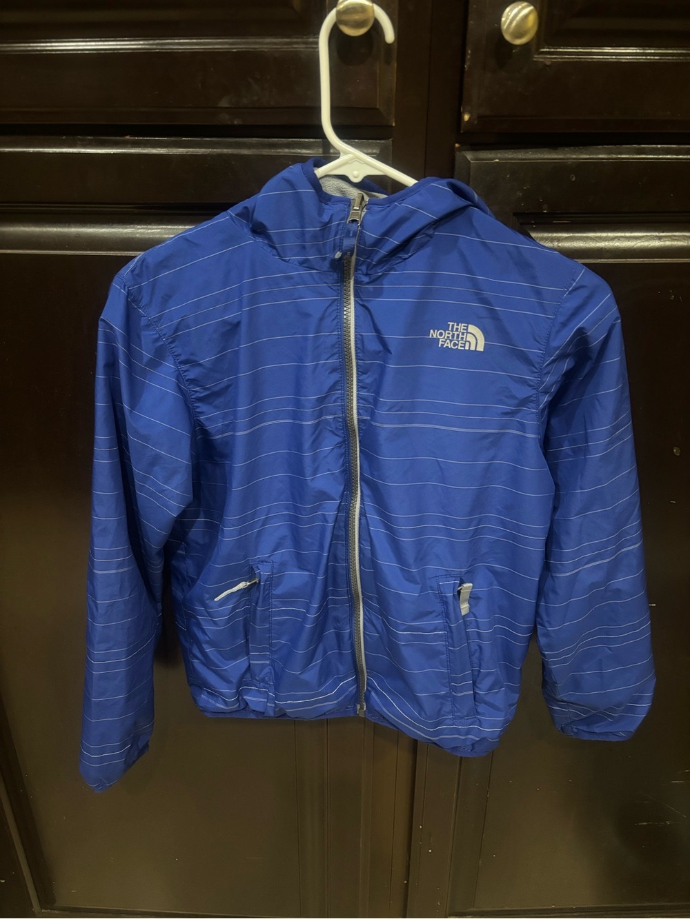 GUC The North Face Blue Hooded Windbreaker Jacket